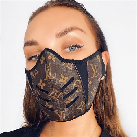 designer face mask louis vuitton|upcycled louis vuitton face mask.